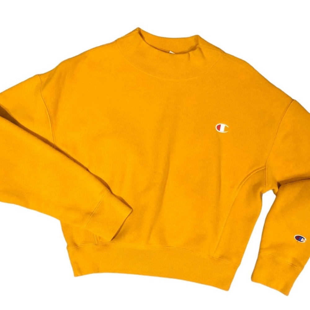 Vintage Champion Reverse Weave crop mock neck x-small